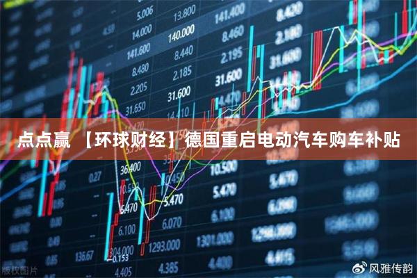 点点赢 【环球财经】德国重启电动汽车购车补贴