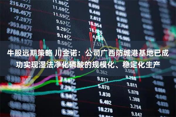 牛股远期策略 川金诺：公司广西防城港基地已成功实现湿法净化磷酸的规模化、稳定化生产
